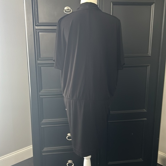 Rachel Ray draped black dress, size small. - Picture 6 of 6